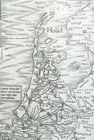 Foto 2, Kaart v Holland 1520